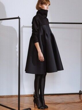 RARE! NWOT Fasada 2012 neoprene swing turtleneck dress, never worn!